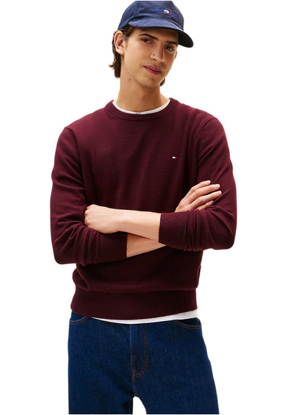 Maglione A Girocollo Uomo Tommy Hilfiger Organic Cotton Cashmere Pima MW0MW28046