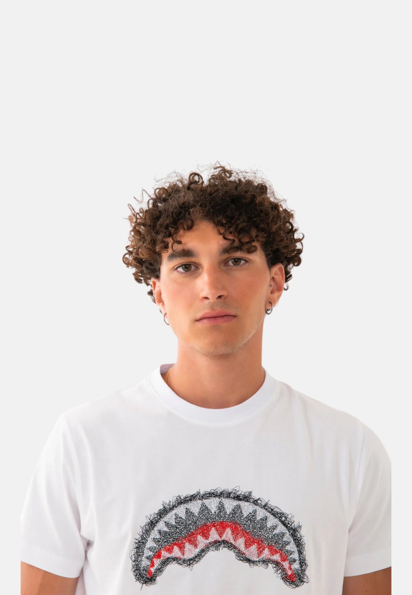 T-Shirt Manica Corta Uomo Sprayground  Scribble Embroidery Shark Reg SP862