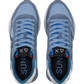 Sneakers Basse Uomo Sun68 Stile Running, Nylon E Suede, Maxi Logo Ricamato, Dettagli A Contrasto Jaki 2.0 Solid Z46121