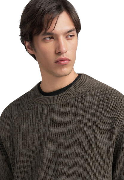 Maglione A Girocollo Uomo Replay A Costine  UK4722.000.G23788