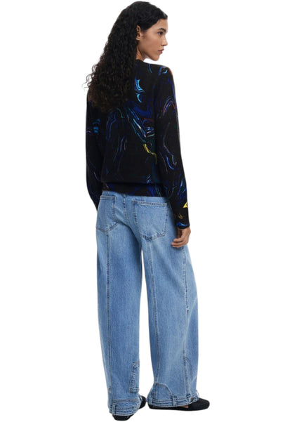 Maglione  Donna Desigual  Jers Butterfly Lacroix 25WWJF05