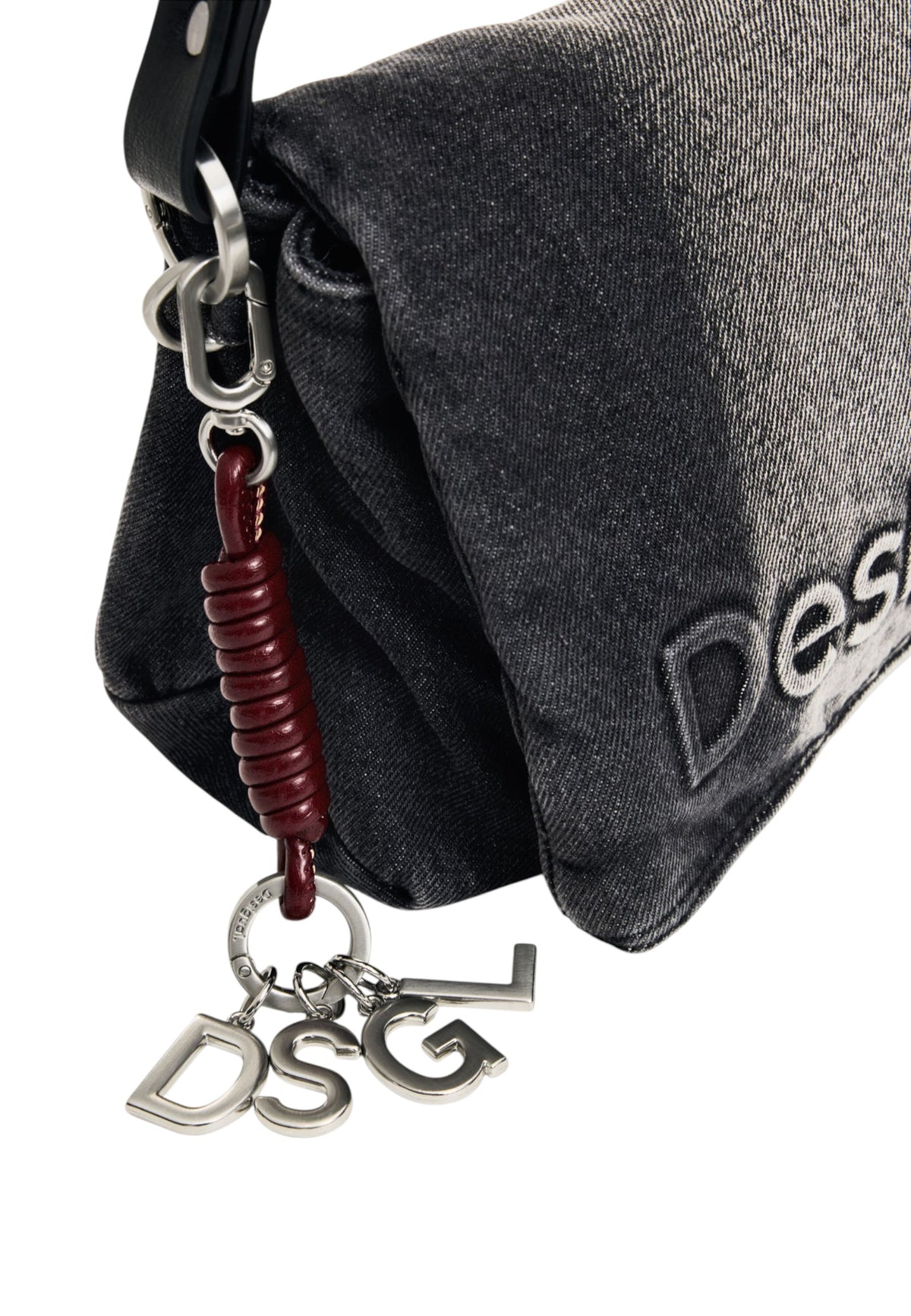 Borsa A Spalla Donna Desigual  Bag Half Logo Denim Venecia 4.0 26WAXD08