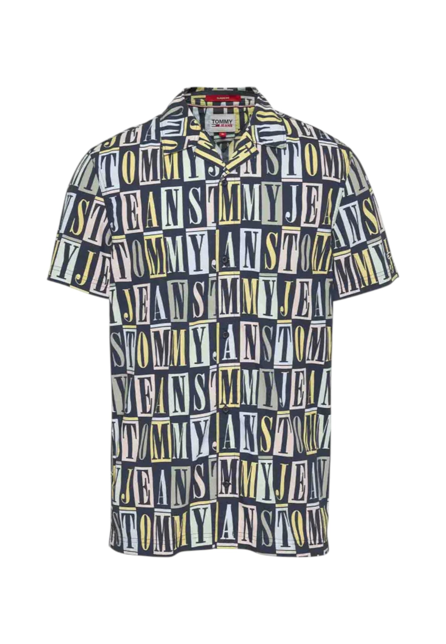 Camicia Manica Corta Donna Tommy Jeans  Spellout DW0DW15218