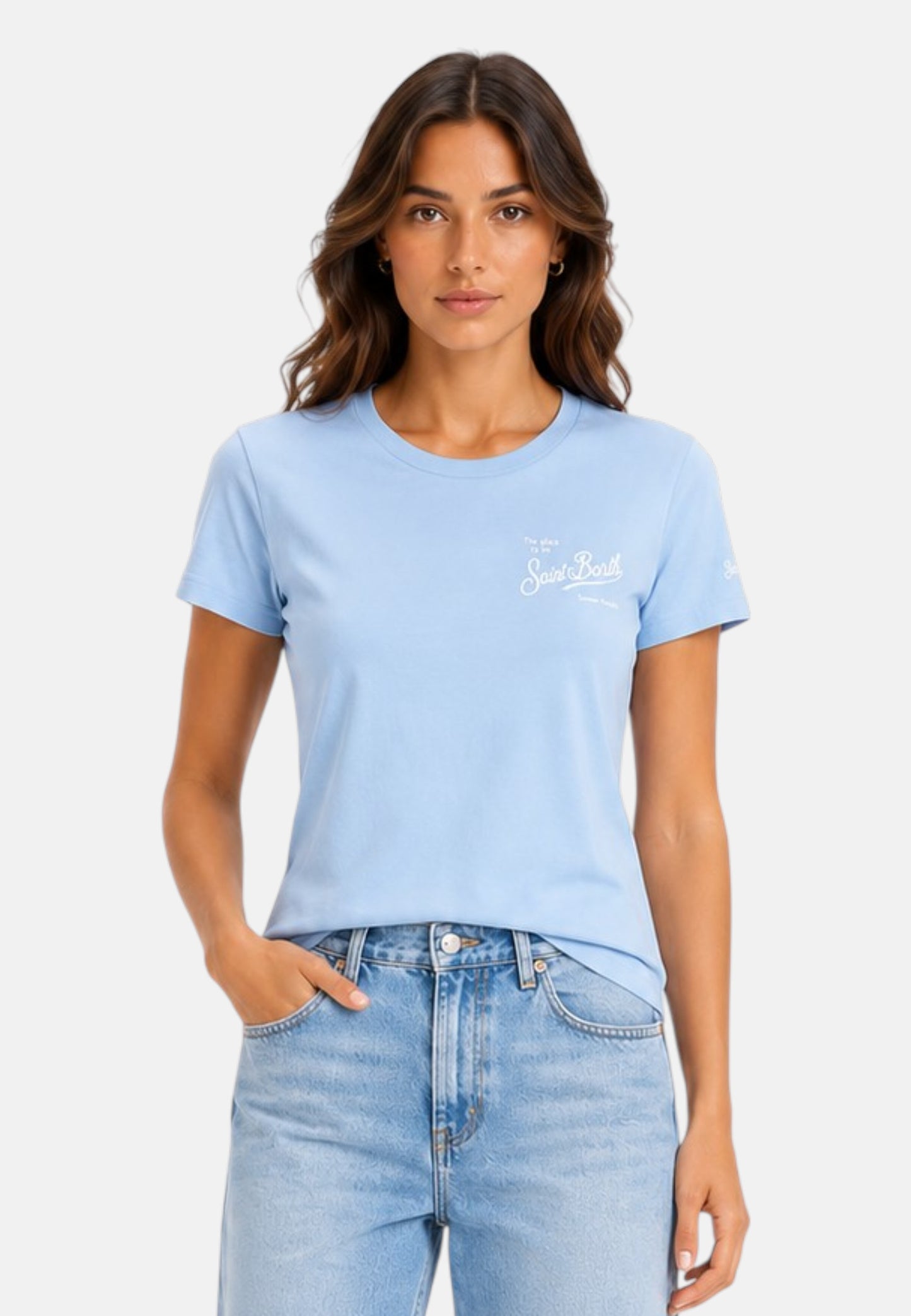 T-Shirt Manica Corta Donna Mc2 Saint Barth Sb Classic Emilie EMI0001