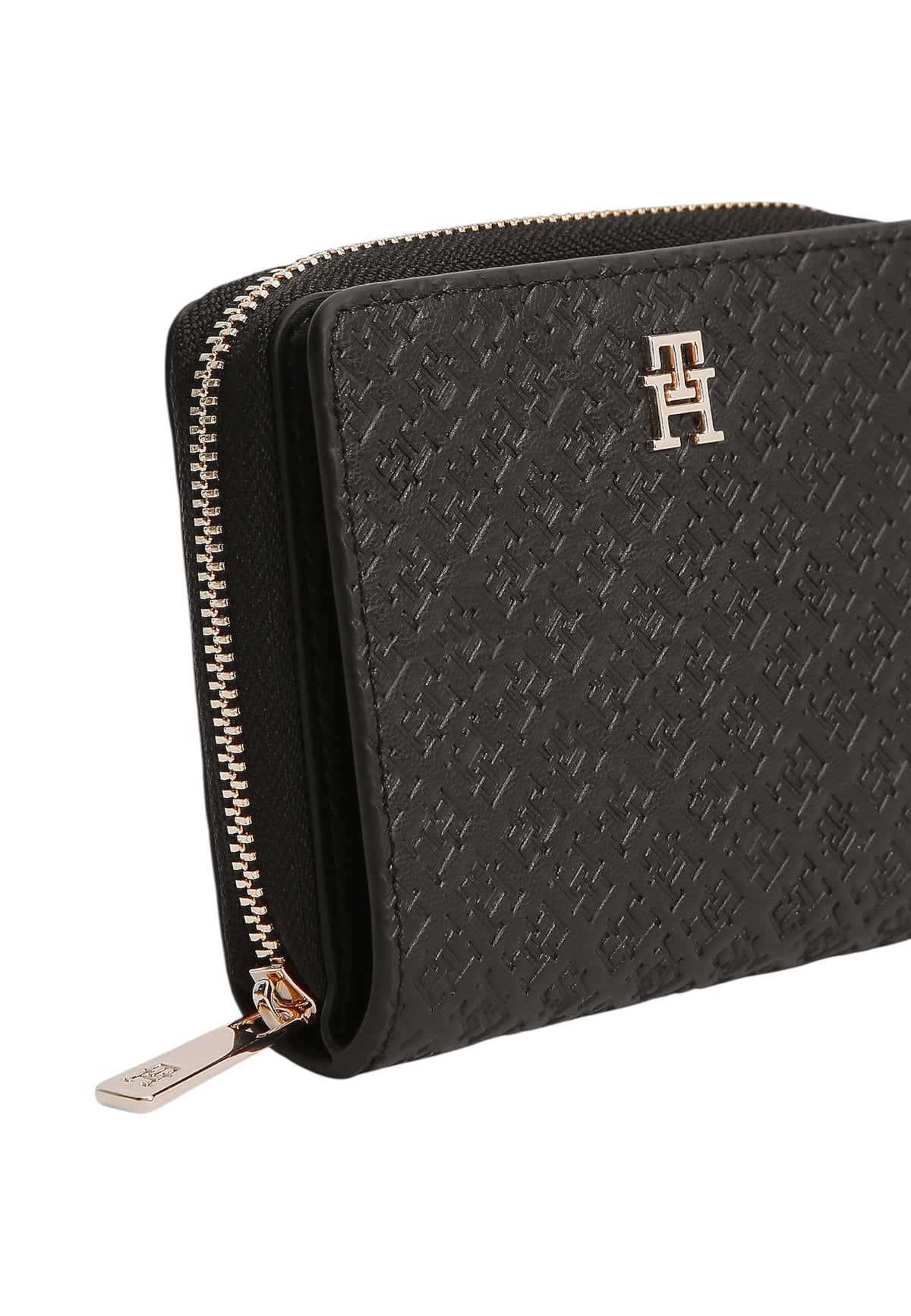 Portafoglio Con Portamonete Donna Tommy Hilfiger Med Za W/Flap Mono Th Icon AW0AW18474