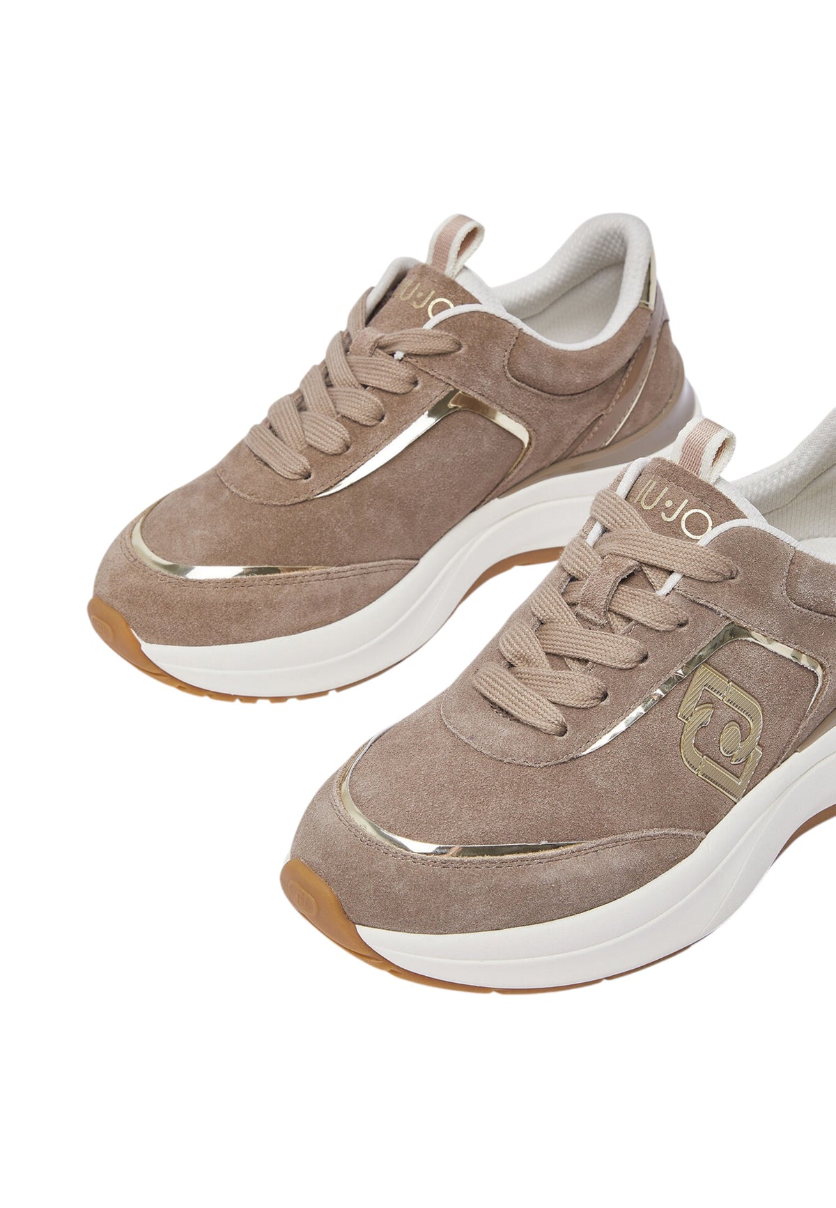 Sneakers Basse Donna Liu Jo In Pelle Scamosciata Con Platform E Logo Laterale Stardust 01 BF6029PX911