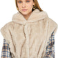 Gilet Con Cappuccio Donna Liu Jo In Pelliccia Sintetica  MF5364E1044