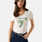 T-Shirt Manica Corta Donna Guess  Camelia Triangle W6RI35J1314