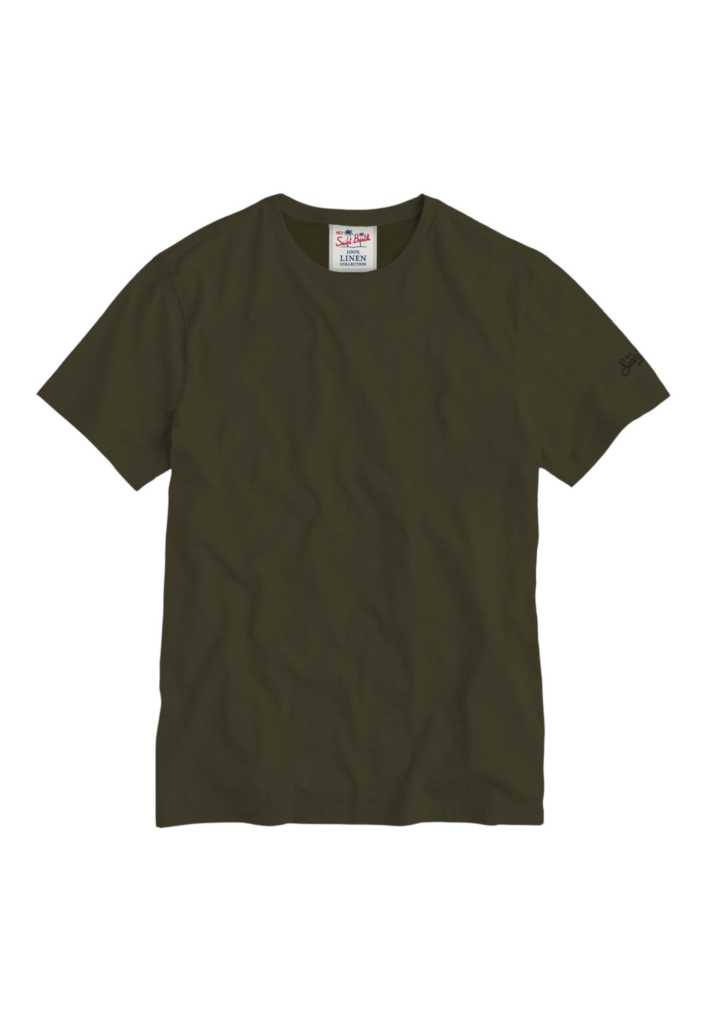 T-Shirt Manica Corta Uomo Mc2 Saint Barth In Lino Ecstasea N ECS0003