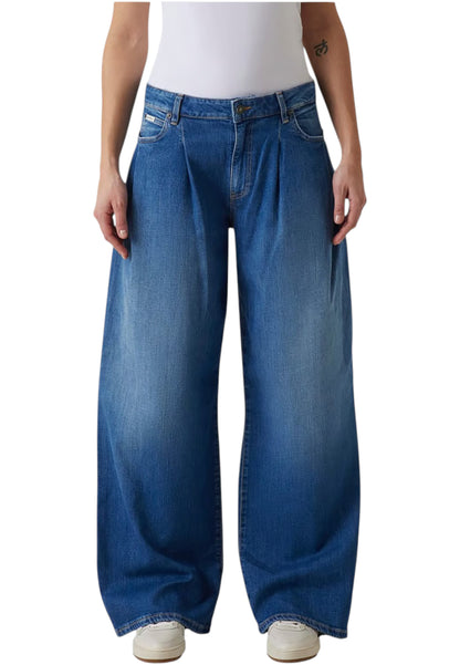 Jeans Wide Leg Donna Guess  Gj G12 Pleated W5BA2UD0023