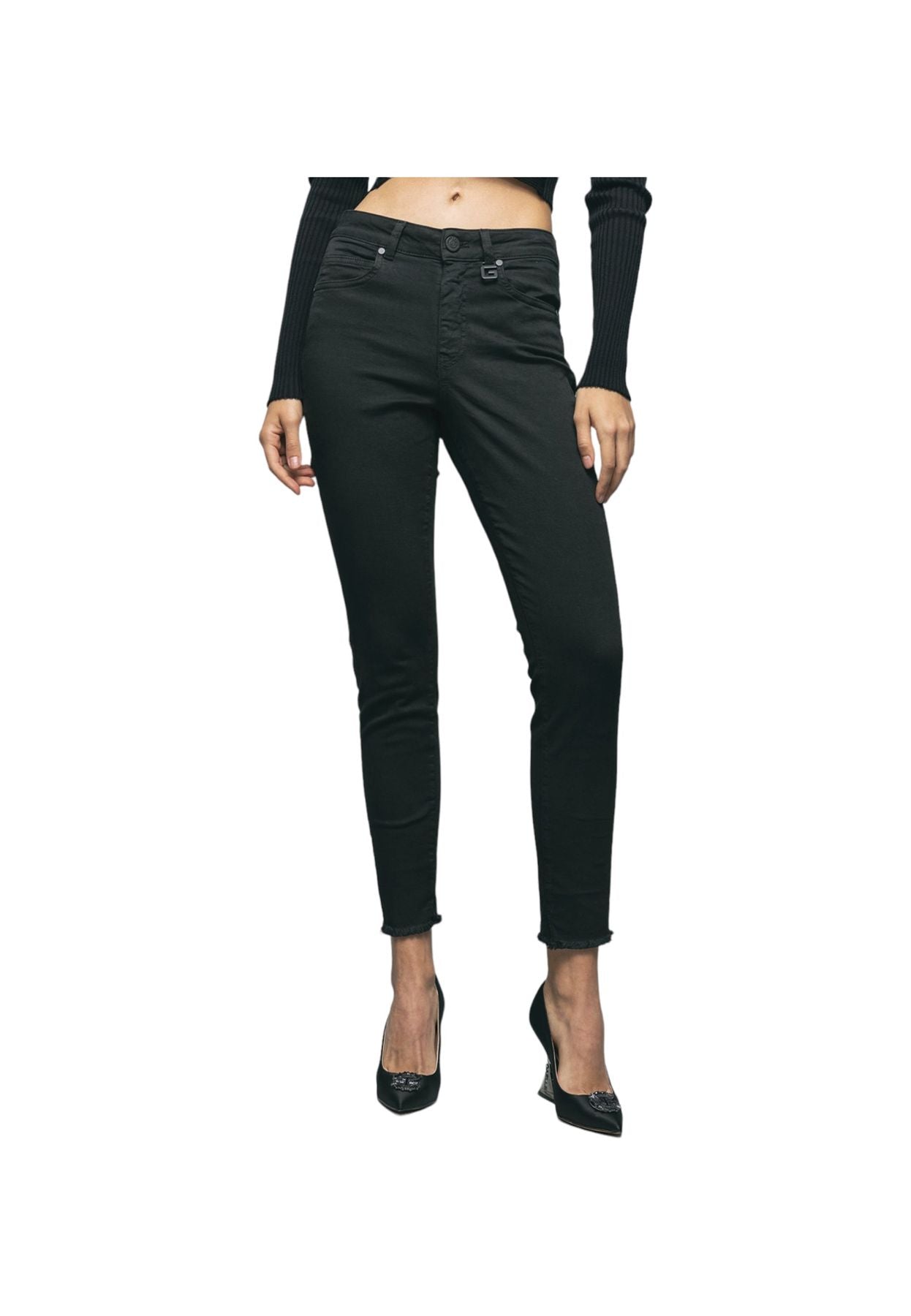 Jeans  Donna Gaelle  Mandy Skinny Carry Over Con Passante Logo GBDP17104