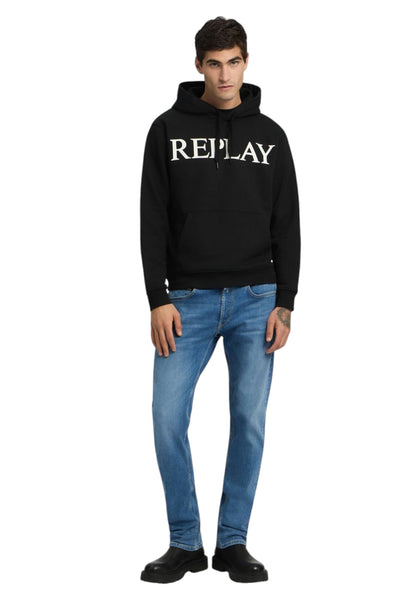 Felpa Con Cappuccio Uomo Replay Con Lettering  M3104 .000.23832