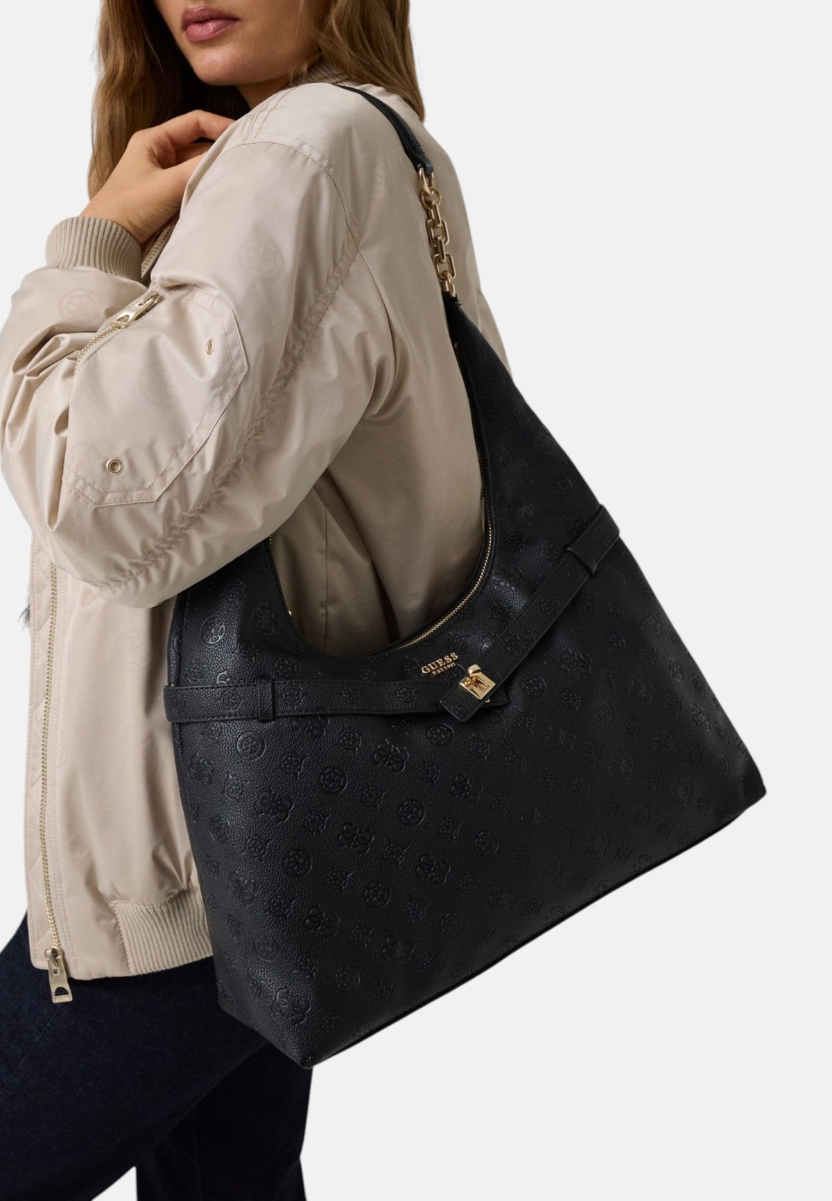 Borsa A Spalla Donna Guess Hobo Ella HWSG9754010