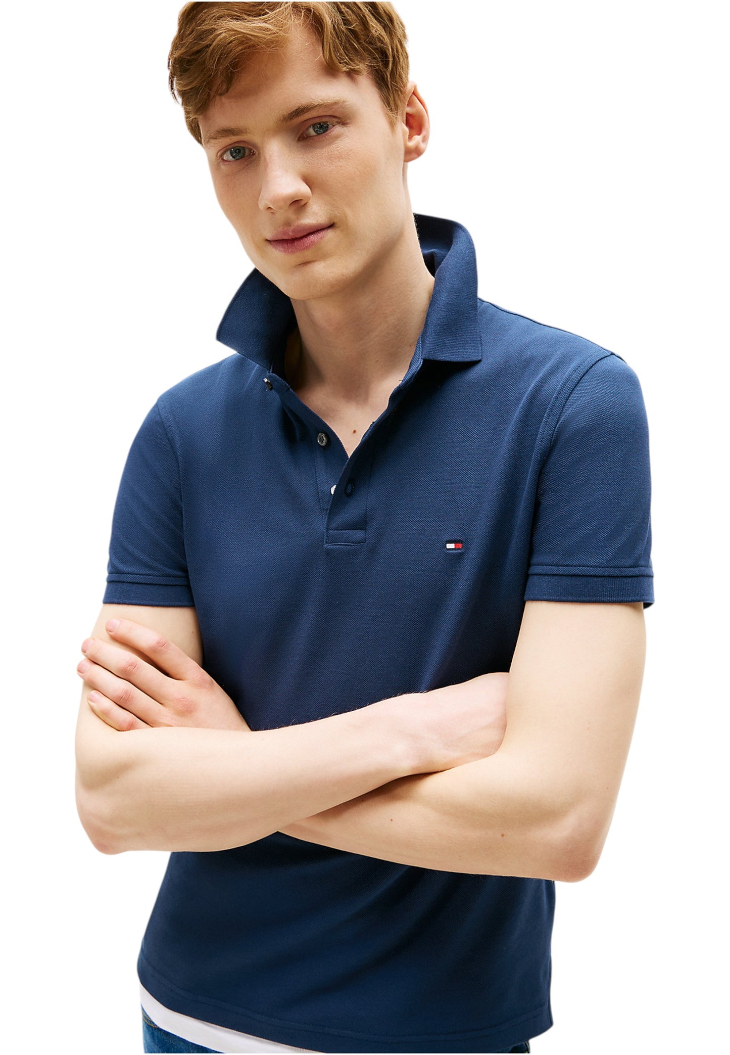 Polo Manica Corta Uomo Tommy Hilfiger Slim 1985 MW0MW17771