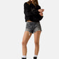 Felpa Con Cappuccio Donna Guess Cropped Gj Drop Shoulder Baker W6RQ00K68I4