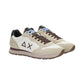 Sneakers Basse Uomo Sun68 Stile Running, Logo Ricamato, Nylon E Suede Tom Solid Z46101