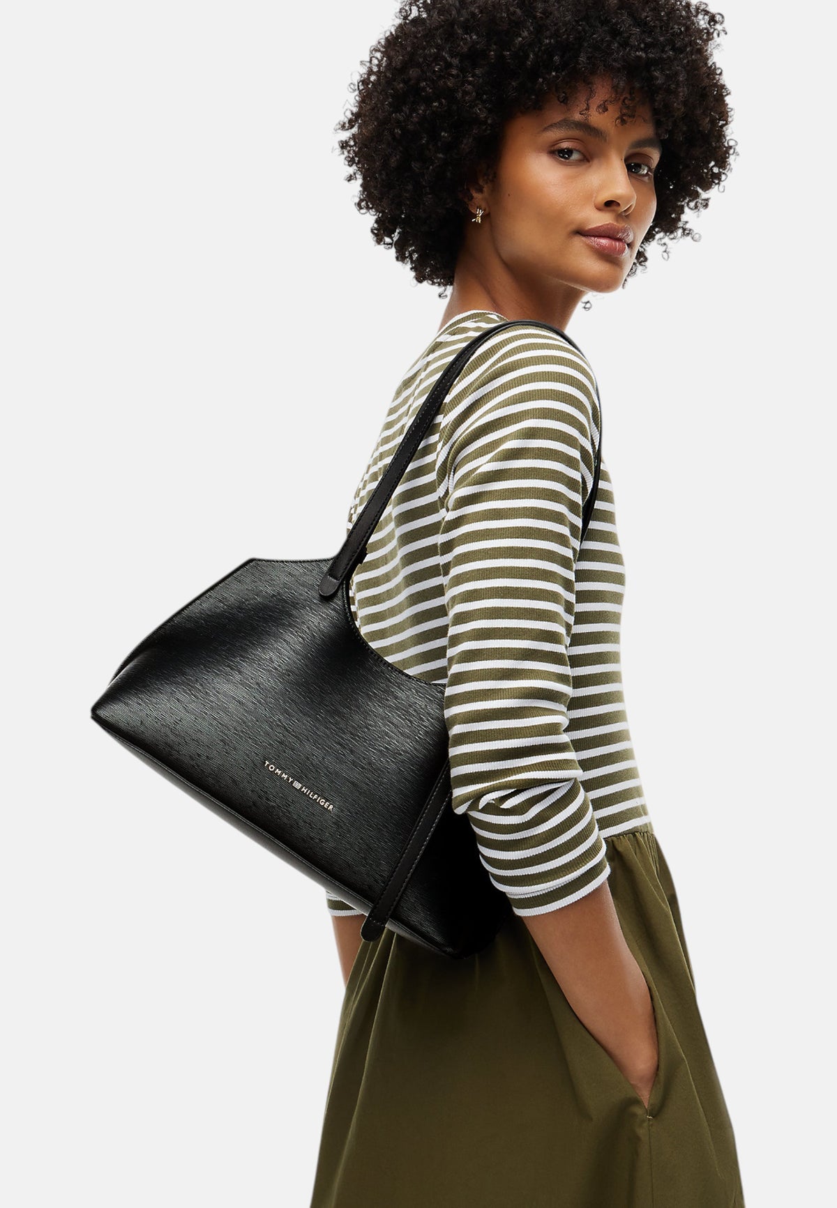 Borsa A Spalla Donna Tommy Hilfiger Mini Tote Th Modern AW0AW19037