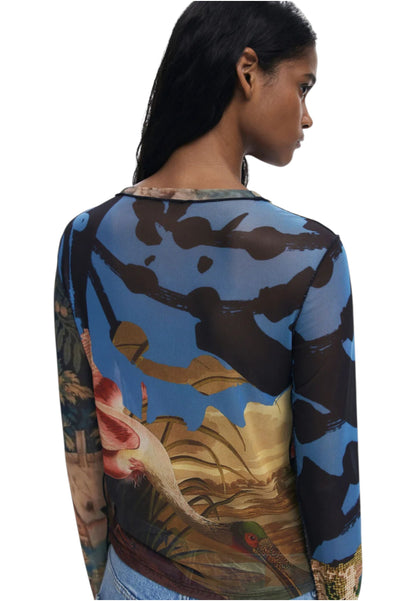 T-Shirt  Donna Desigual  Ts Dragon Lacroix 25WWTK39