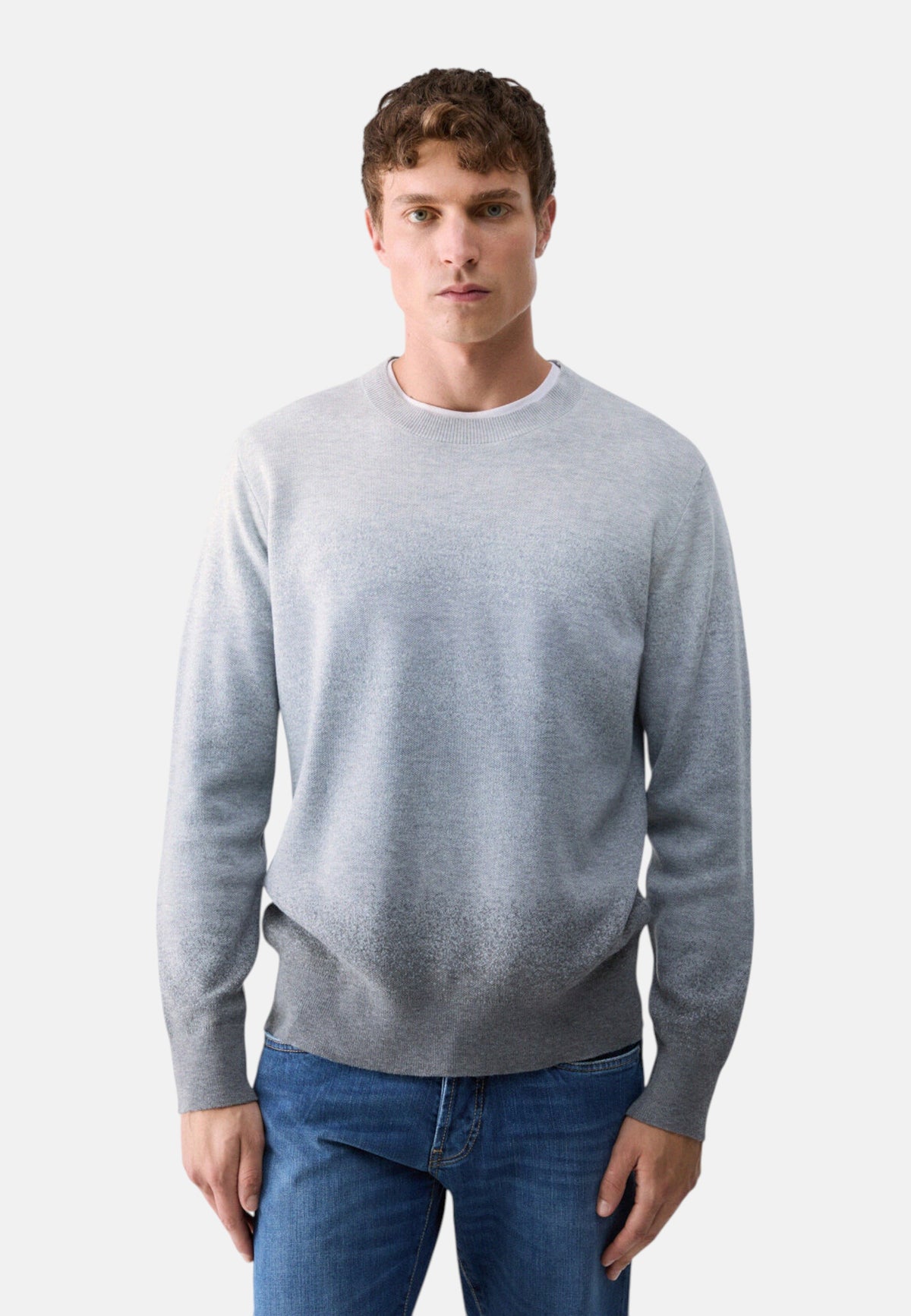 Maglia A Girocollo Uomo Liu Jo Effetto Sfumato  QF6221MAB18