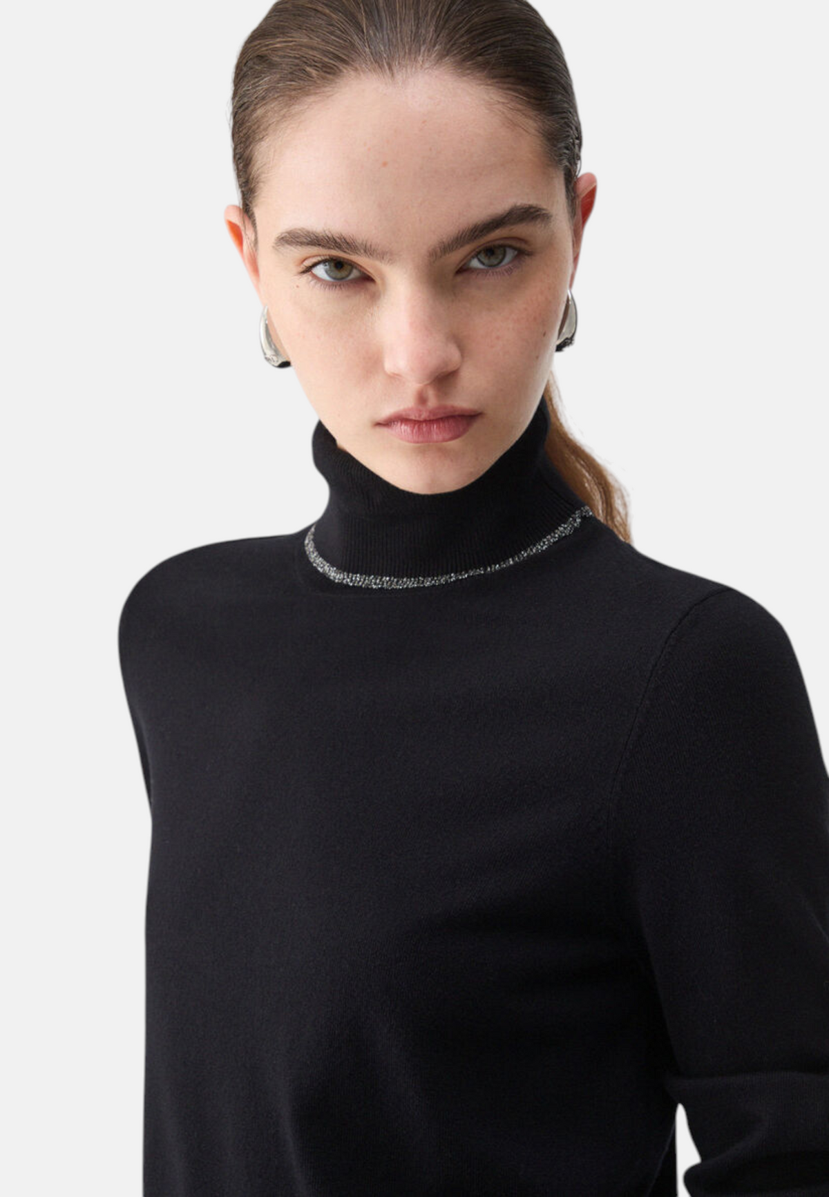 Maglione Collo Alto Donna Liu Jo Basic Fit  WF6013MS49I