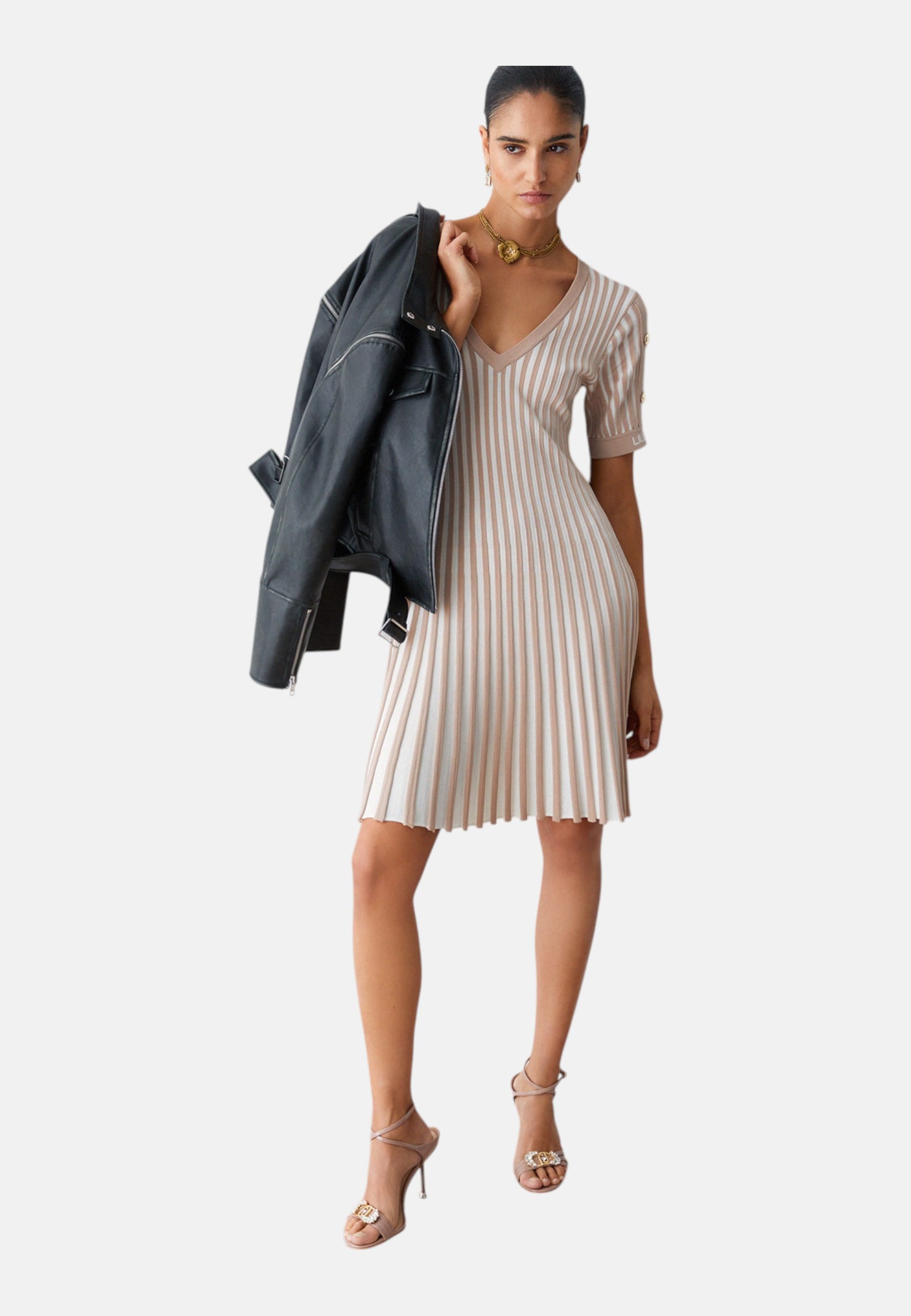 Vestito Corto Donna Liu Jo In Maglia Eco Line TA6062MS55N