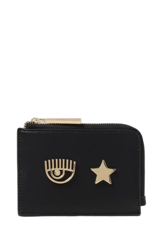 Portafoglio Con Zip Donna Chiara Ferragni Porta Monete Metal Eye Star 76SB5PM2ZSA27