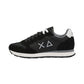 Sneakers Basse Uomo Sun68 Stile Running, Logo Ricamato, Nylon E Suede Tom Solid Z46101