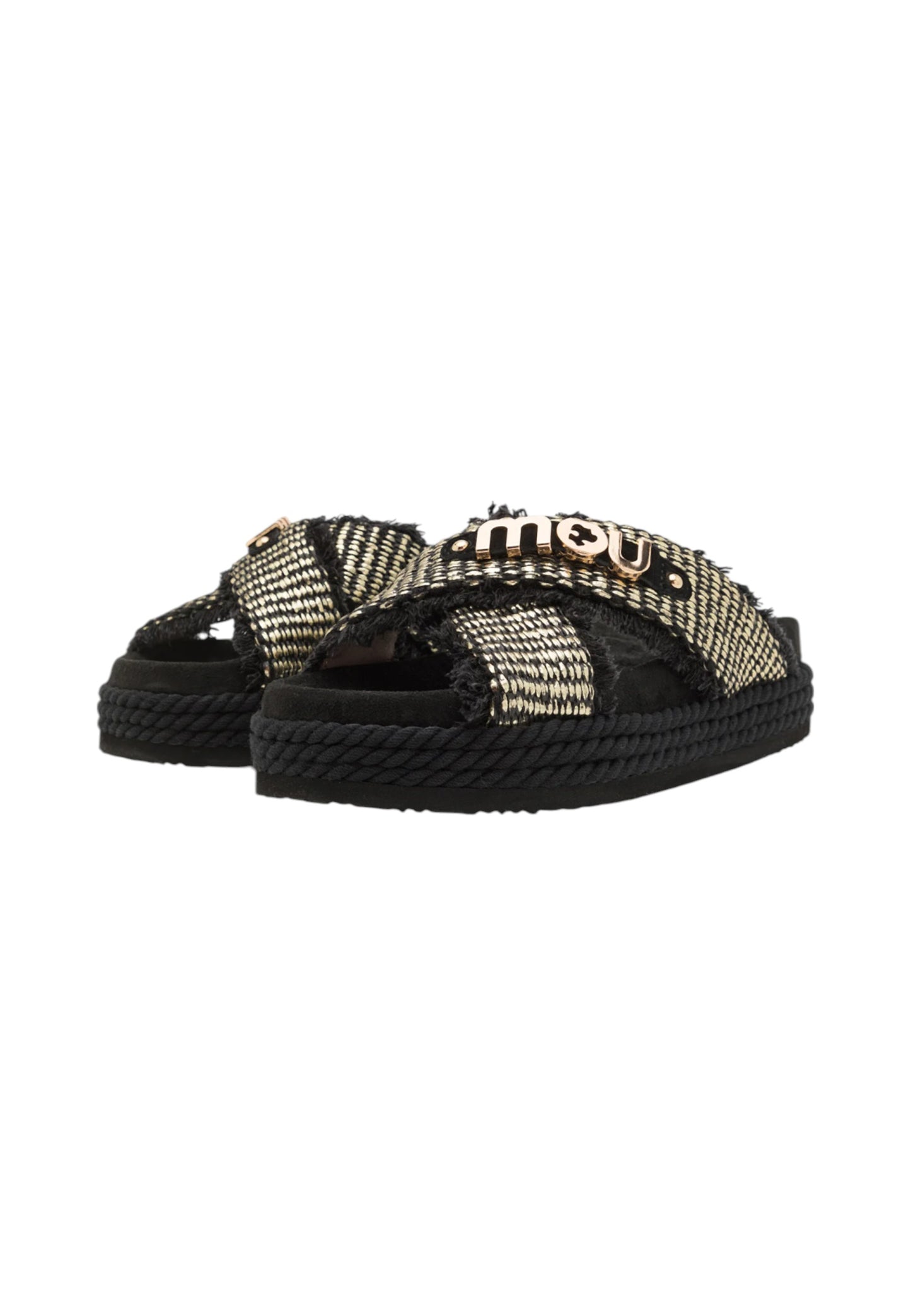 Sandali  Donna Mou  Criss-cross rope sandal raffia
