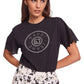 T-Shirt Manica Corta Donna Gaudi Con Maniche In Pizzo