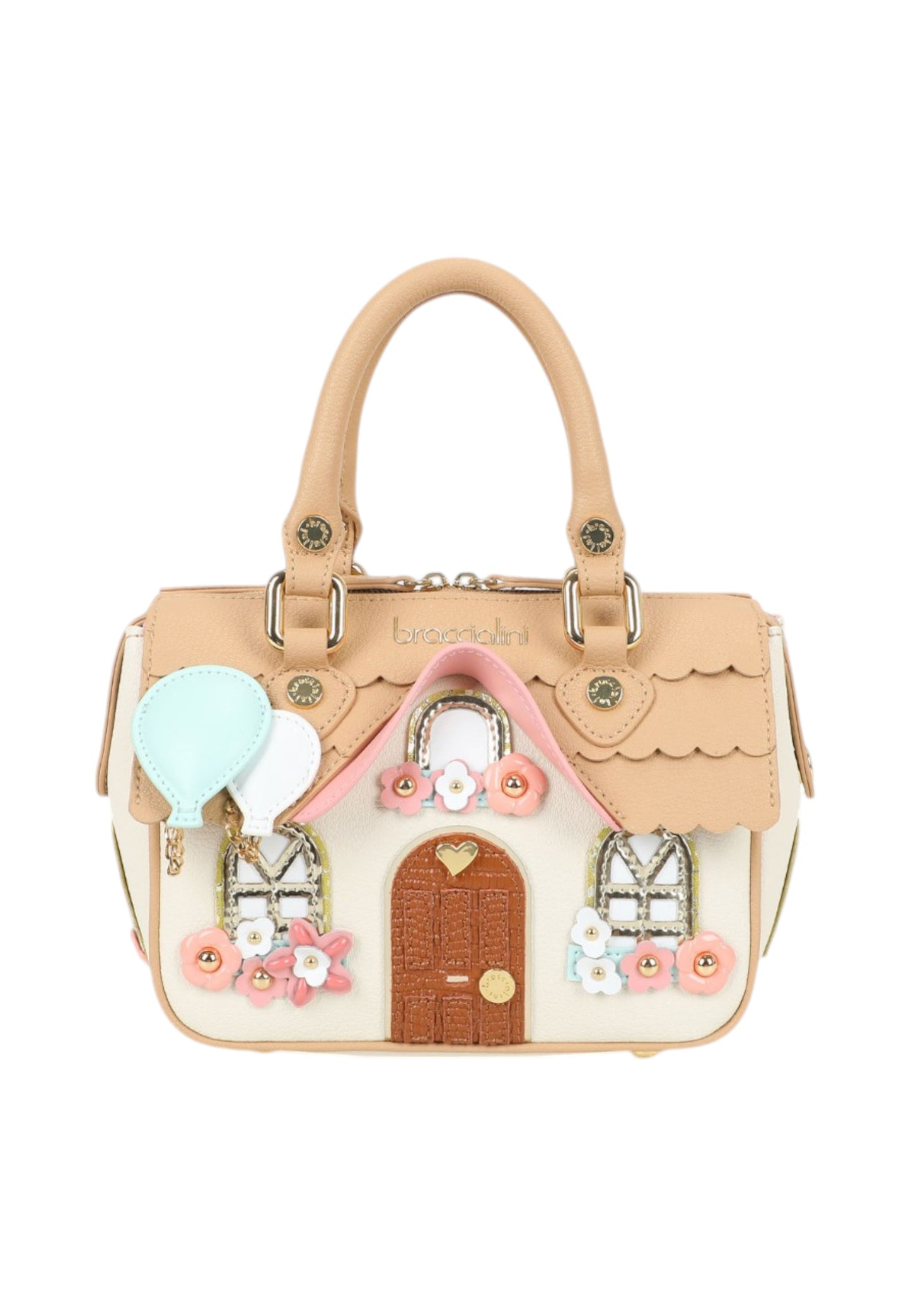 Borsa A Mano Donna Braccialini Casetta In Pelle Temini B19041PP