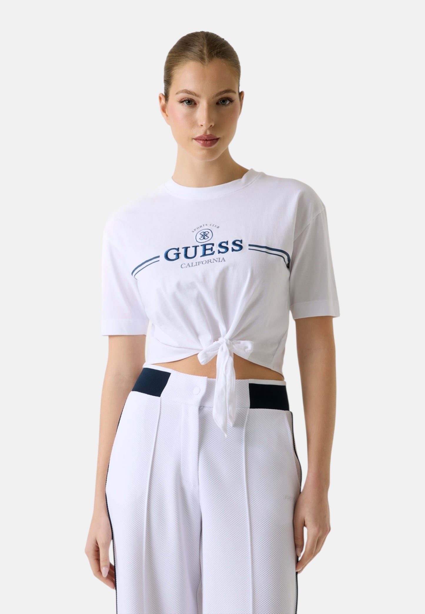 T-Shirt Manica Corta Donna Guess Crop Bow V6GI20K3509