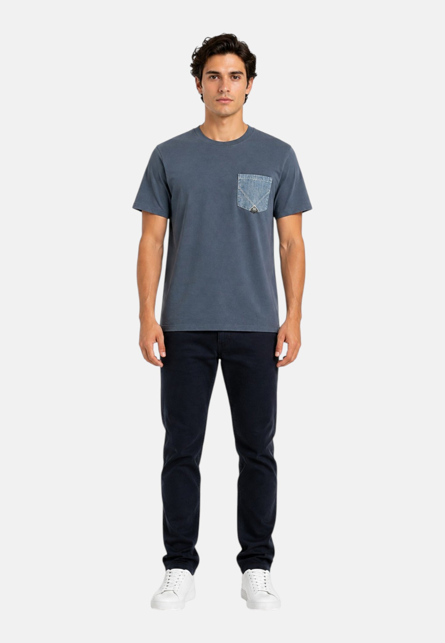 T-Shirt Manica Corta Uomo Roy Roger's In In Jersey Pesante  RRU90171CA160111