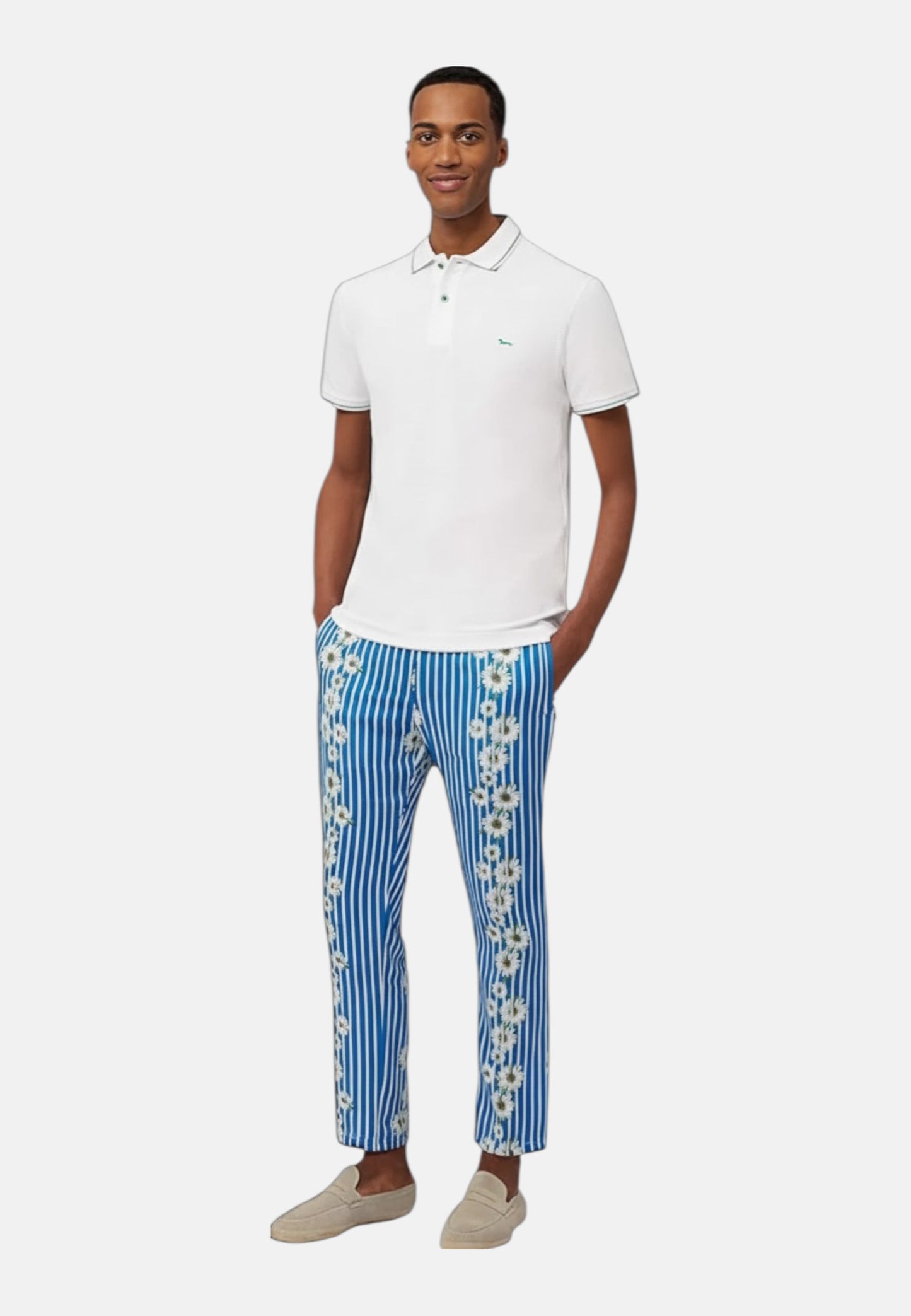 Polo Manica Corta Uomo Harmont & Blaine Con Orli E Righini A Contrasto  LNQ032020862