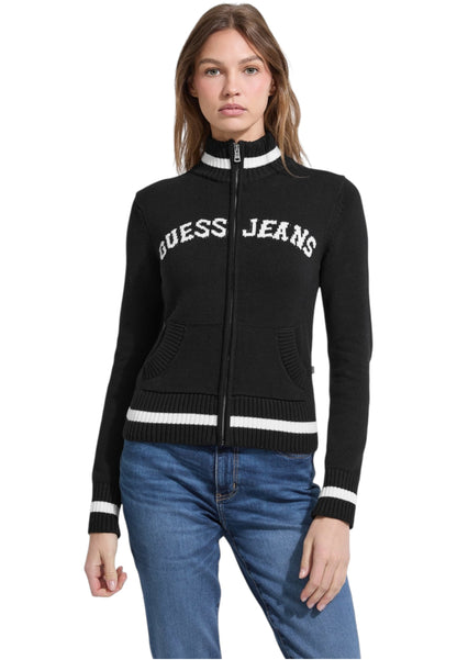 Maglione Collo Alto Donna Guess Con Zip Gj Zipped Intarsia W5YR31Z3HM1
