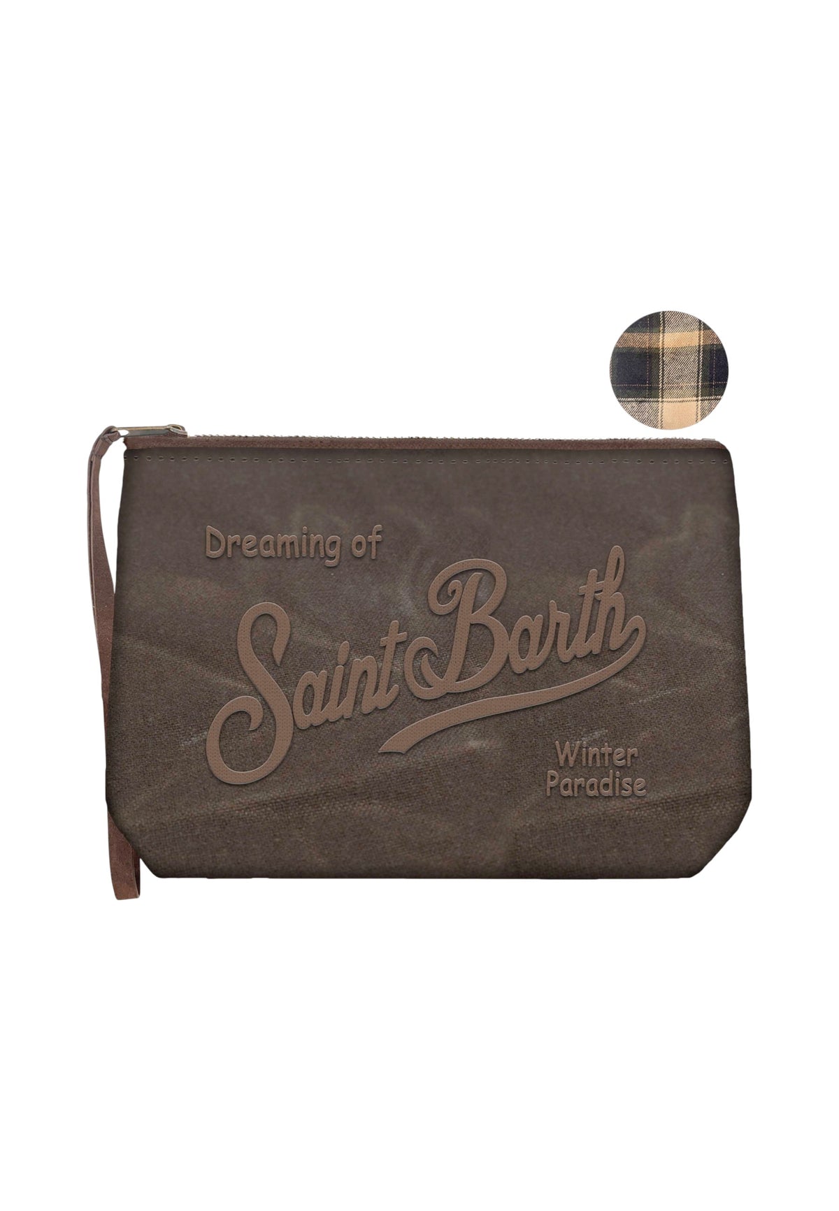 Pochette  Unisex Mc2 Saint Barth Chiusura Con Zip, Laccetto Laterale, Il Logo Saint Barth Sul Davanti Aline Wax ALI0058