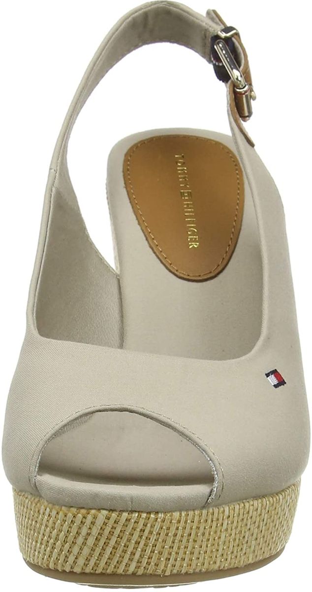 Sandali Con Zeppa Donna Tommy Hilfiger Alta Iconic Elena Sling Back Wedge FW0FW04789