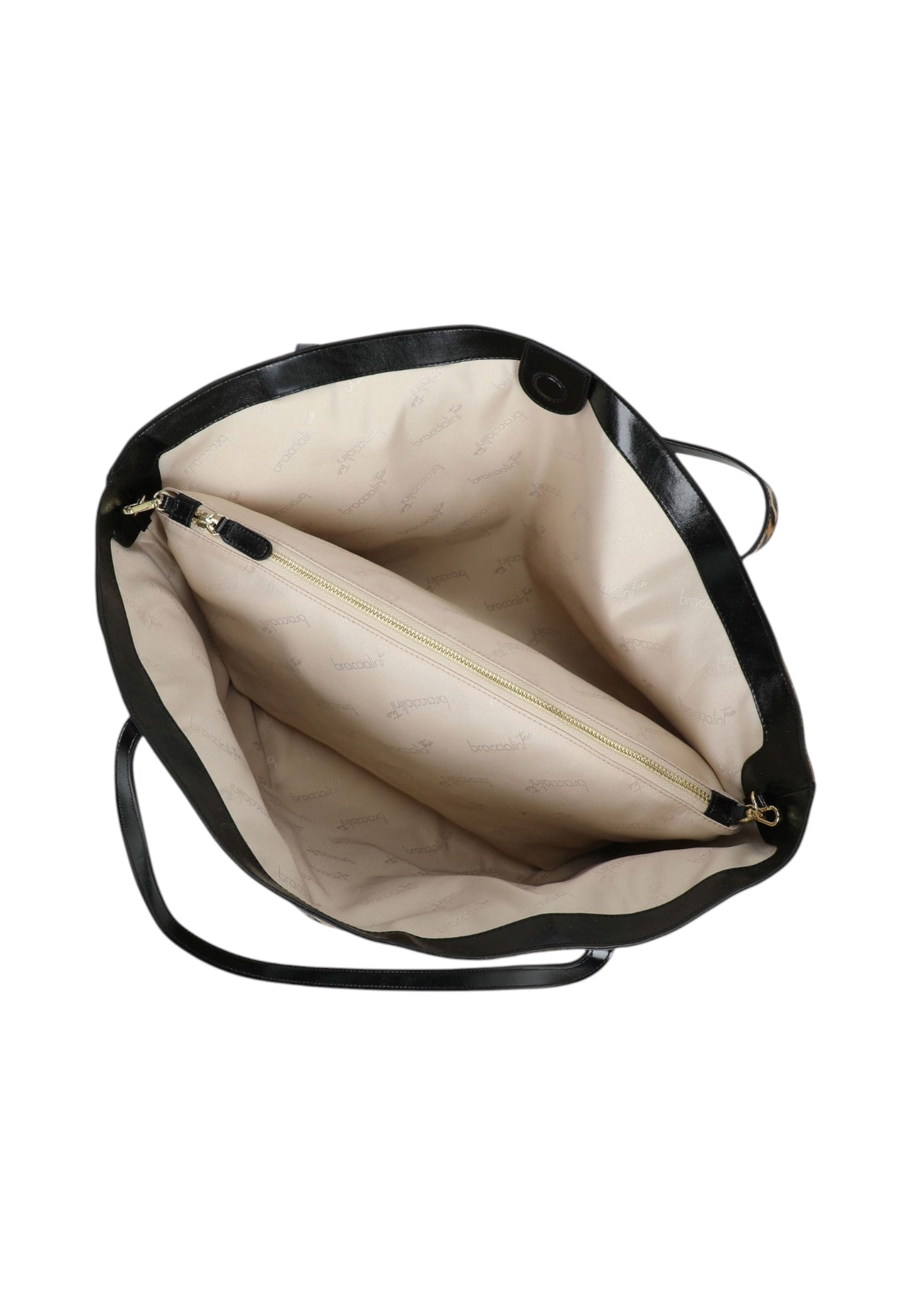 Borsa A Spalla Donna Braccialini Shopping In Pelle Con Stampa Leopard Ariel B19031PP