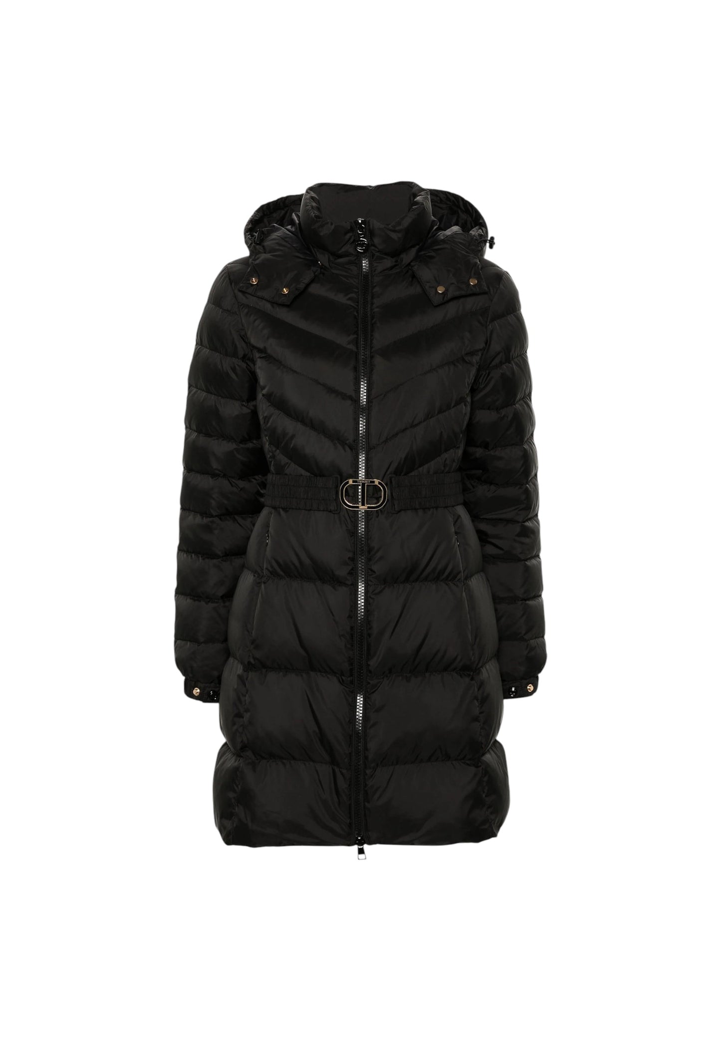 Piumino Lungo Donna Twinset Con Cappuccio E Cintura  242TP2182