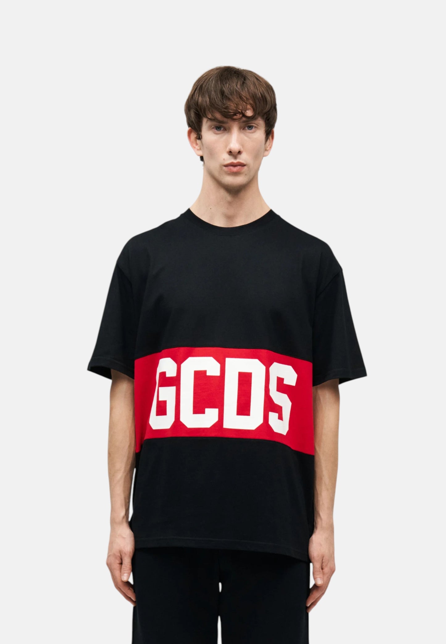 T-Shirt Manica Corta Uomo Gcds Regular Fit Band Logo Loose Z0MLQC140J101