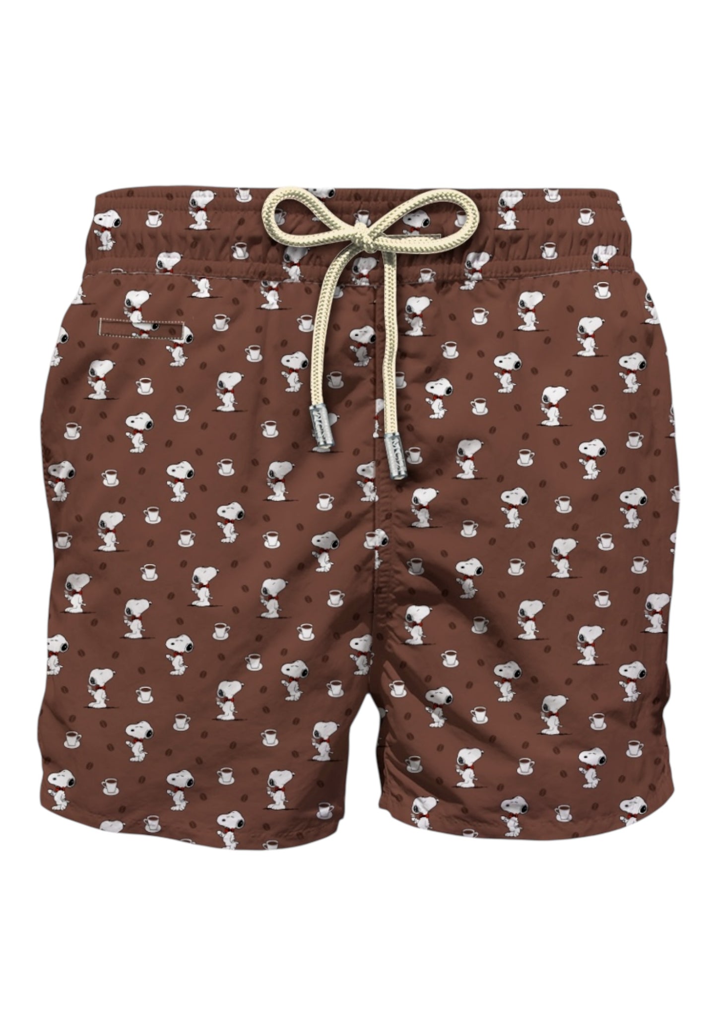 Costume da bagno Short Uomo Mc2 Saint Barth Snoopy Coffee Lighting Micro Fantasy LIG0003