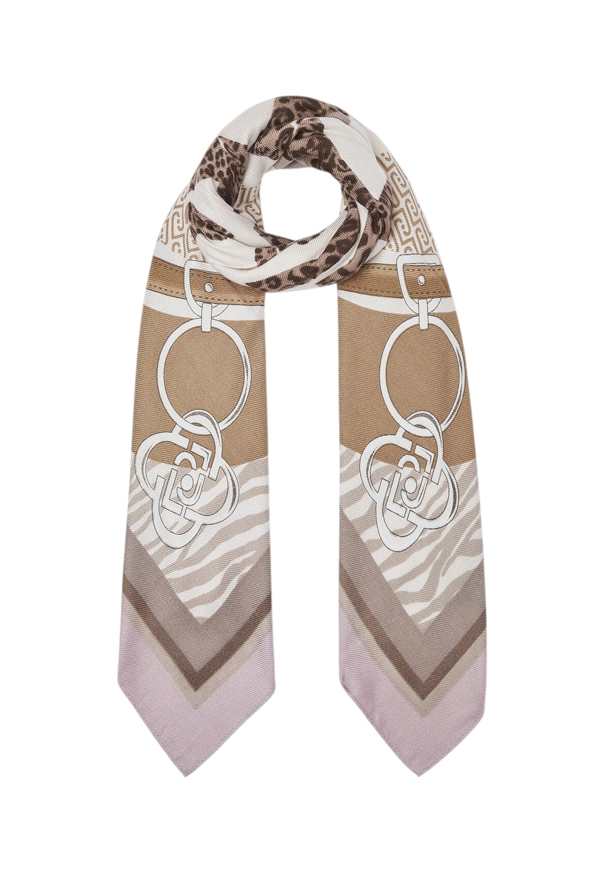 Foulard  Donna Liu Jo Metal Mix Animalier 120x120  2F6070T2738