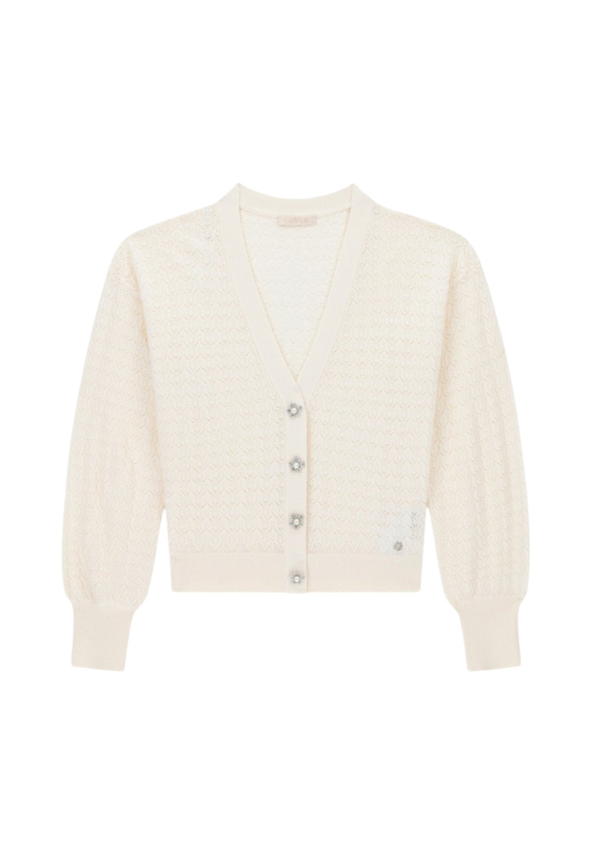 Cardigan  Donna Guess Manica lunga, Scollo a V Ls Vn Nina Cardi Stwr W6YR14Z0955