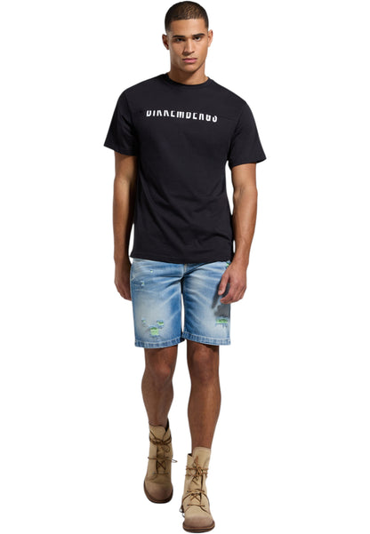 T-Shirt Manica Corta Uomo Bikkembergs Logo Spezzato