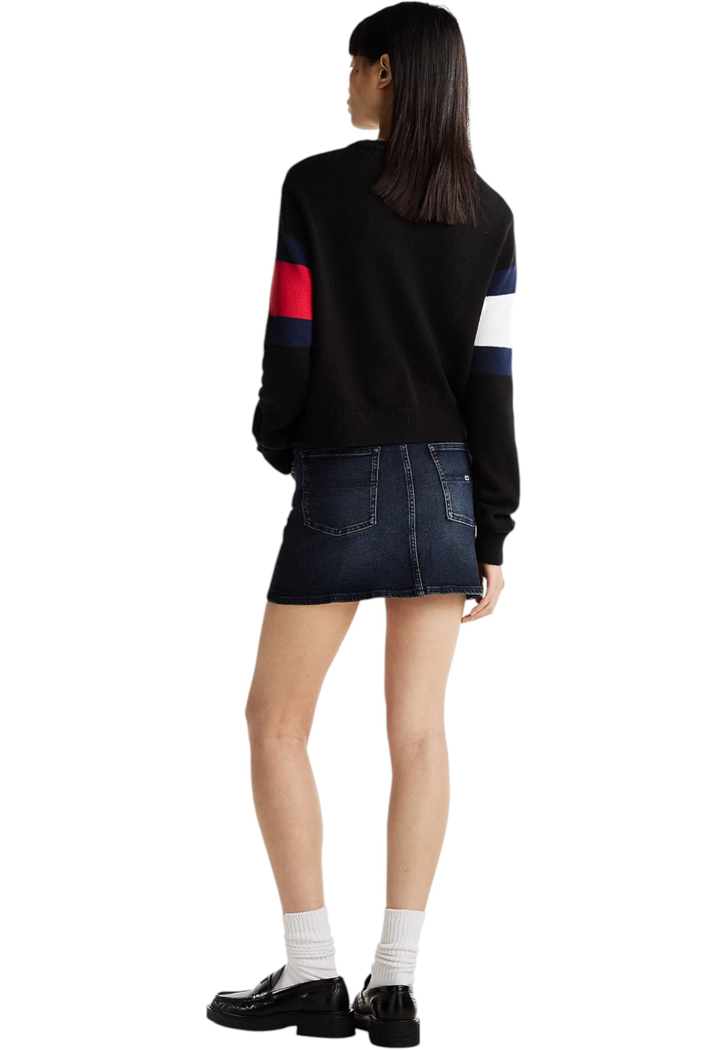Maglia A Girocollo Donna Tommy Jeans  Tjw Center Flag
