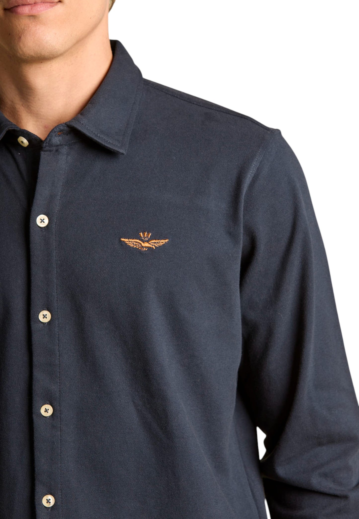 Camicia Manica lunga Uomo Aeronautica Militare In Pique'  252CA1265UP00342