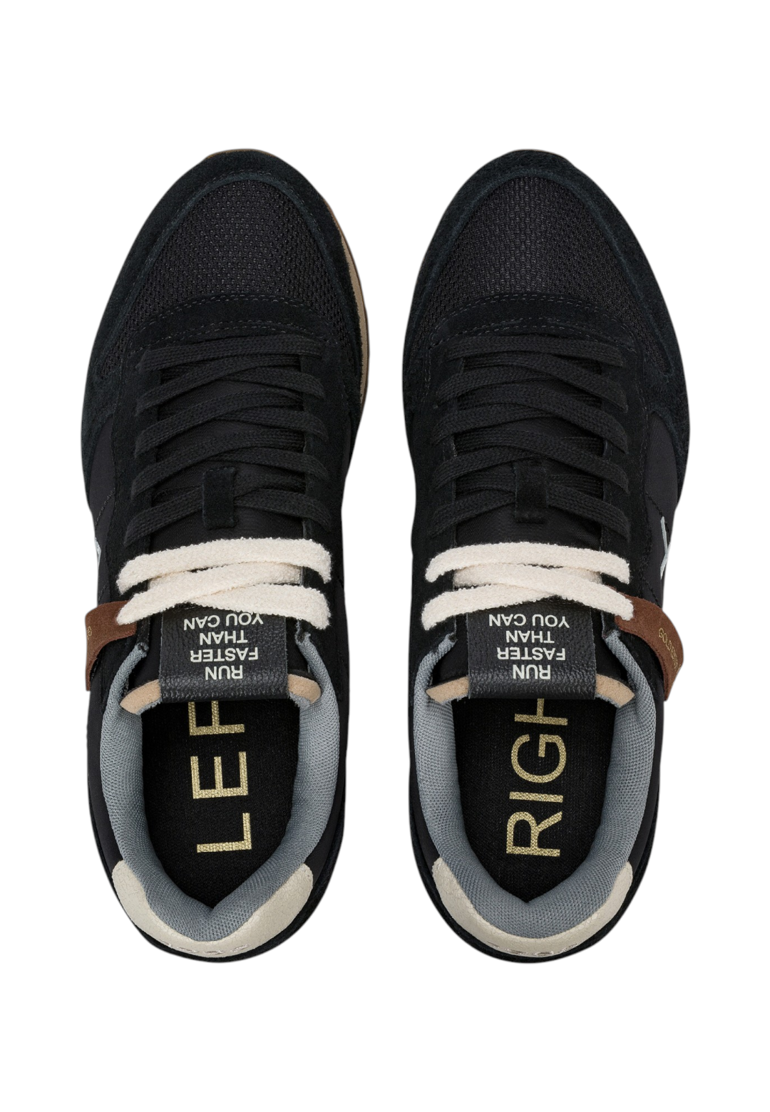 Sneakers Basse Uomo Sun68 Stile Running, Nylon E Suede, Effetto Vintage, Logo Ricamato Tom Vintage Z46105