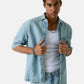 Camicia Manica Corta Uomo Guess  Gj Oversize Crop M6RH52D5M51