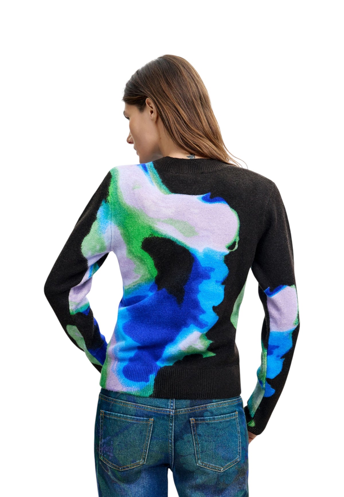 Maglione  Donna Desigual  Jers Clouds Lacroix 26WWJF03