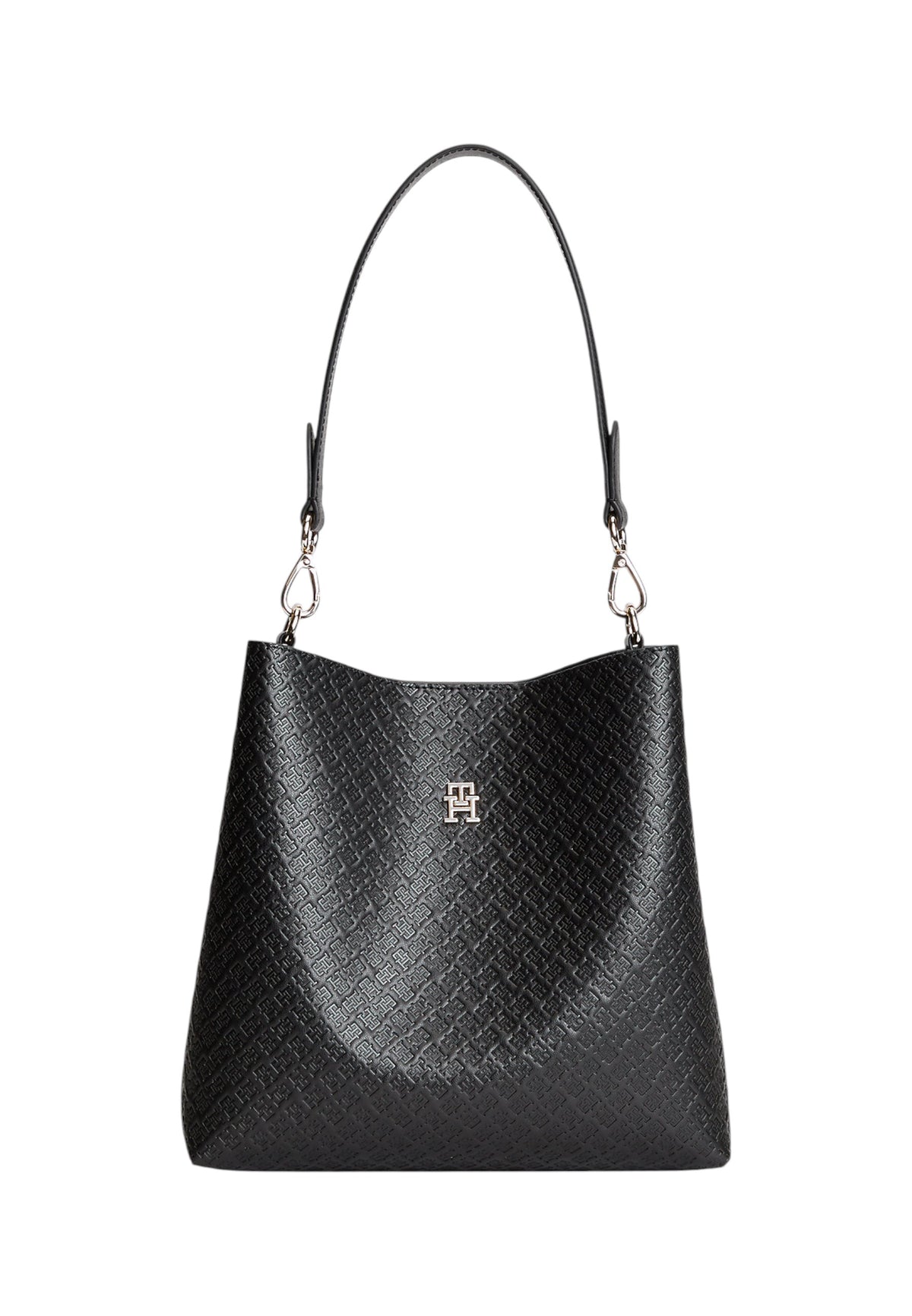 Borsa A Spalla Donna Tommy Hilfiger Shoulder Bag Mono Th Icon AW0AW19000