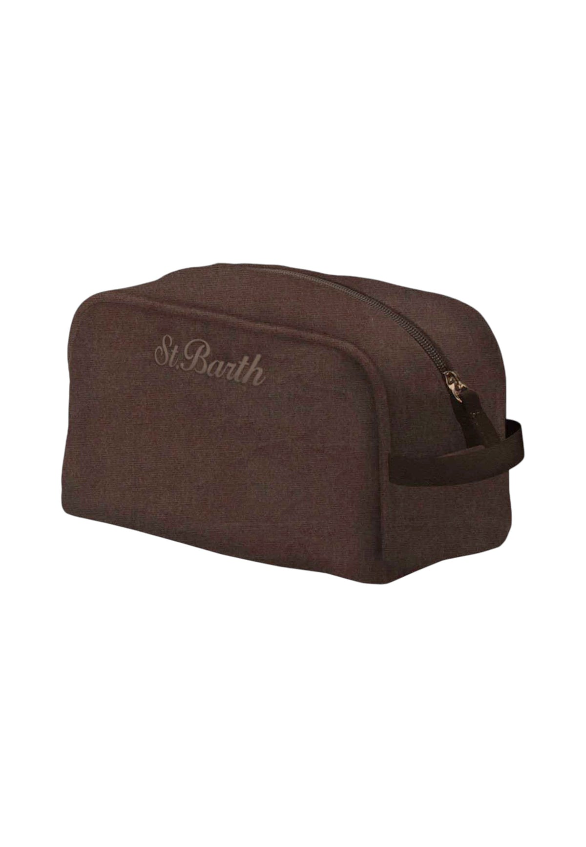 Beauty Case  Unisex Mc2 Saint Barth Zip Superiore, Maniglia Laterale, Il Ricamo Saint Barth Westwood Wax WES0011